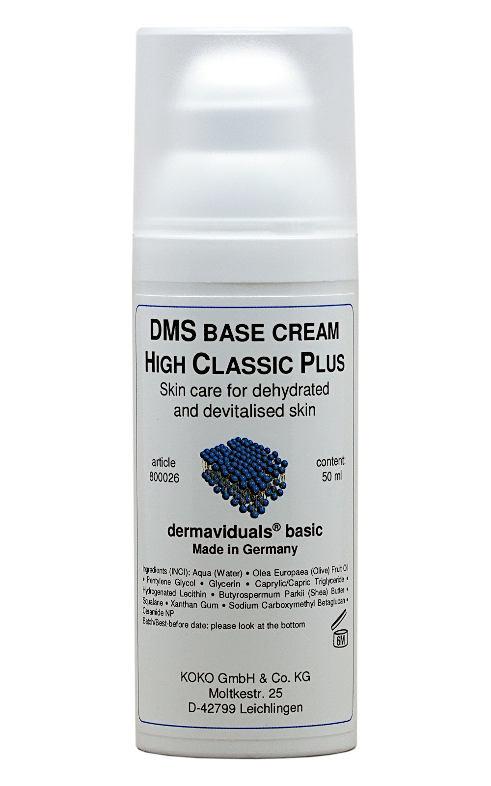 Creme base DMS High Classic Plus (BHP) (50 ml) Dermaviduals